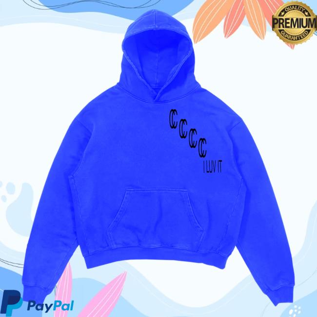 Official Camila Cabello Merch Store I Luv It Blue Popover Hoodie Camila Cabello Apparel Clothing Shop Camila Cabello