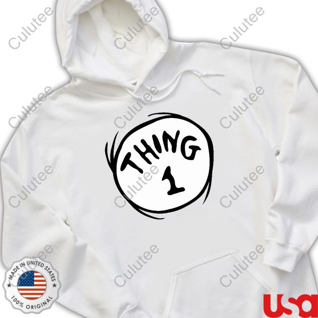 Dr Seuss Thing 1 Emblem Color Tshirt
