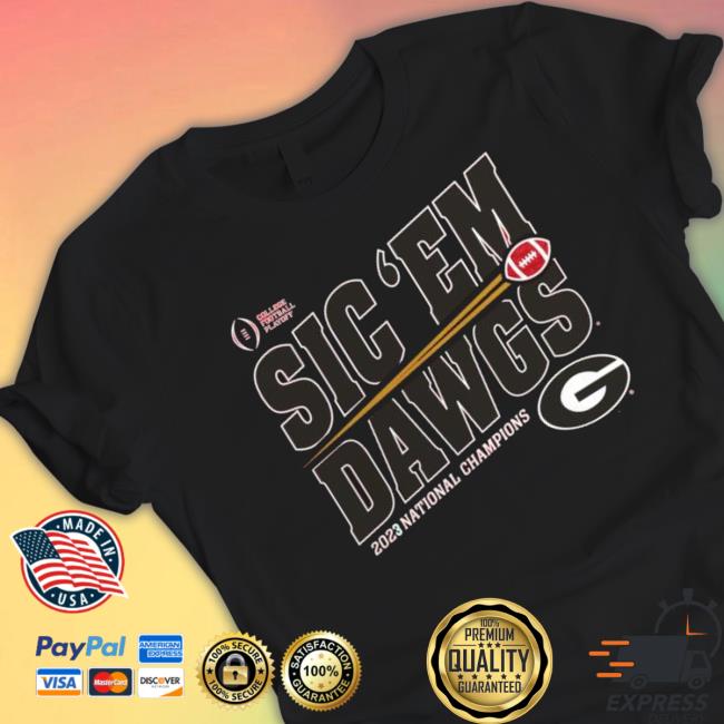 Georgia Bulldogs Sic ‘Em Dawgs Cfp 2023 National Champions Tee Shirt