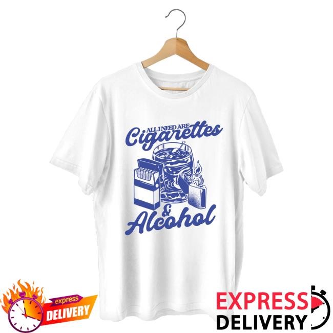 Official Day Of The Moon Store Shop Cigarettes & Alcohol T Shirt