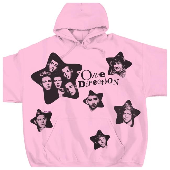 Bug Girl One Direction in B&W Hoodie Sweatshirt Bug Girl Merch
