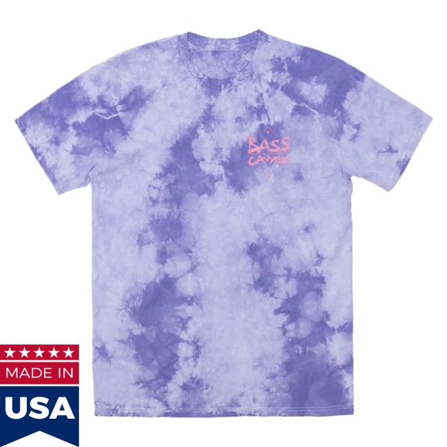 Official Excision Merch Bass Canyon Tie Dye Tee Purple