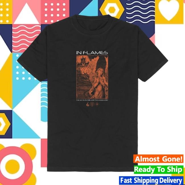 In Flames Sky On Fire New Tee In Flames Merch Shop