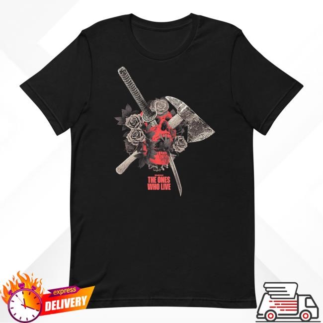 The Walking Dead: The Ones Who Live Floral Skull Short Sleeve TShirt | Amc Clothing Shop Merch