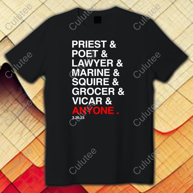 Priest Poet Lawyer Marine Squire Grocer Vicar Anyone Sweatshirt