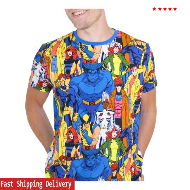 Official Cakeworthy Store X-Men Retro AOP Tee Shirt Cakeworthystore 3D All Over Print