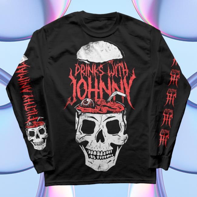 Official Drinks With Johnny Merch Skull Sipper Long Sleeve