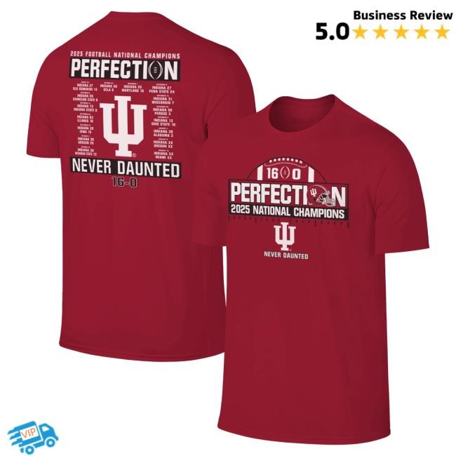 Perfect Season Schedule T-Shirt Indiana Hoosiers NCAA College NCAA