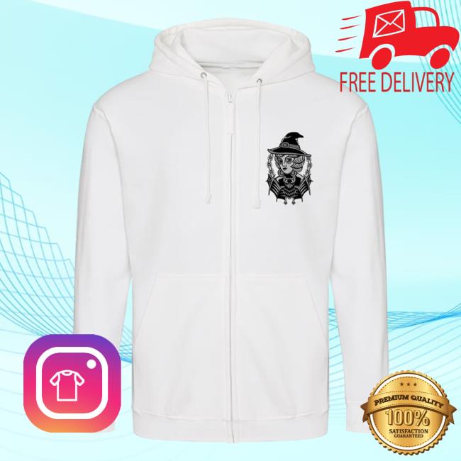 Official Bat Witch Tattoo Zip Up Crewneck Sweatshirt