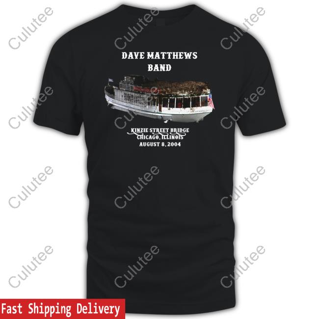 Dave Matthews Band Poop Boat Kinzie Dtreer Bridge Chicago Illinois August 8 2004 Tee Shirt