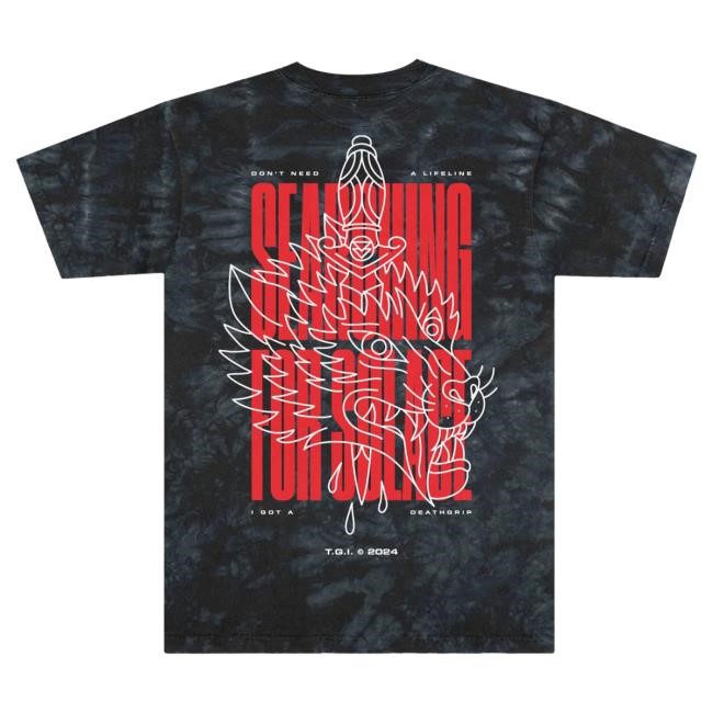 The Ghost Death Dagger Wolf Hot Shirt (Crystal Black)