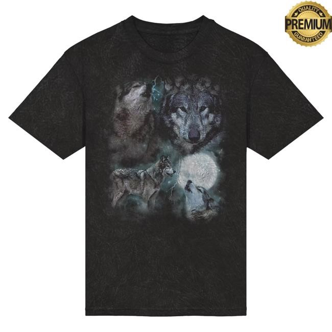Maya Wolf Acid Wash Hot Shirt