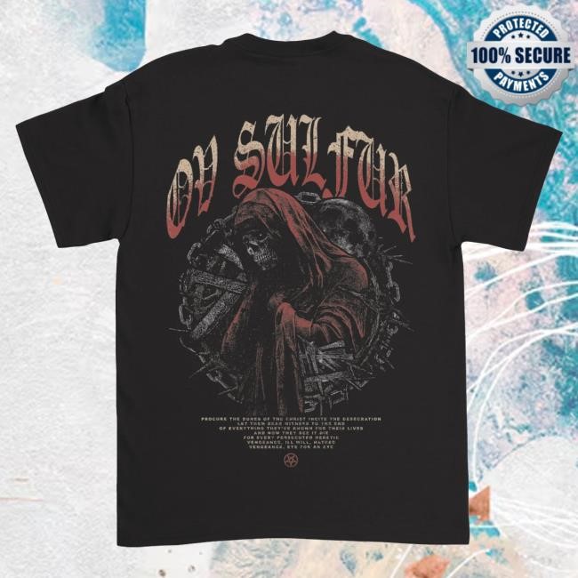 Official Indie Merch Store Ov Sulfur Stained In Rot Skeleton Hot Shirt Indiemerchstore