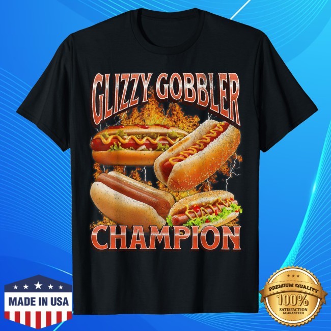 Glizzy Gobbler Funny Wiener Hot Dog Meme Bootleg Graphic Shirt