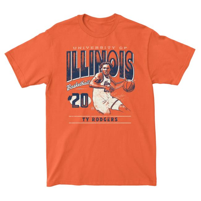 Official The Illinois Nil Store University Of Illinois Ty Rodgers Hot Shirt