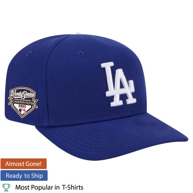 Men's Los Angeles Dodgers New Era Royal 2025 World Series Champions Side Patch Replica 9SEVENTY Adjustable Cap Official MLB Shop