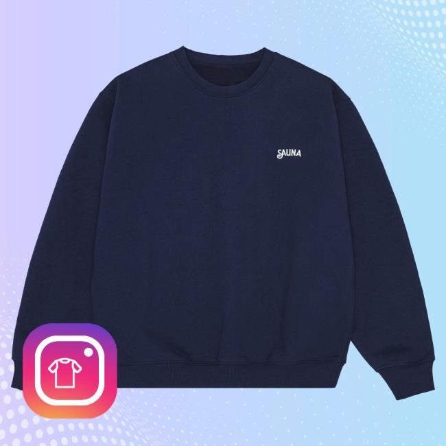 Official Shop Sauna Logo Crew neck Sweatshirt [Purple]