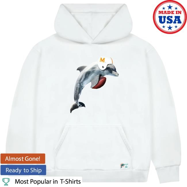 Official Golf Wang Merch Dolphins Cutout Hoodies by Golf Wang x NFL