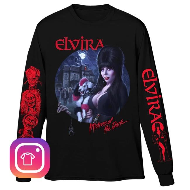 Official Cavity Colors Merch Store Shop Elvira's Haunted House Party - Long Sleeve Tees CavityColors