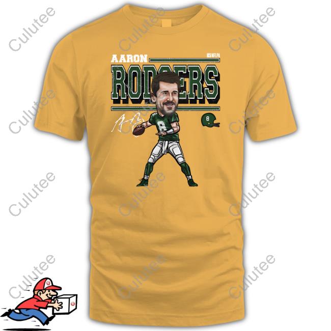 500 Level Merch Aaron Rodgers New York J Cartoon Hoodie