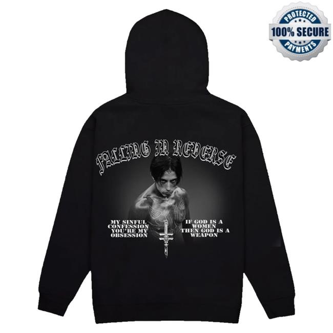Official Falling In Reverse Merch Falling In Reverse Dagger Hoodie