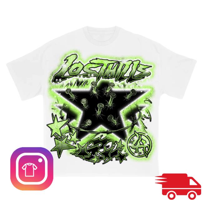 Official Lostinthehills x Youngboy Lost In The Hills Green - White Crew