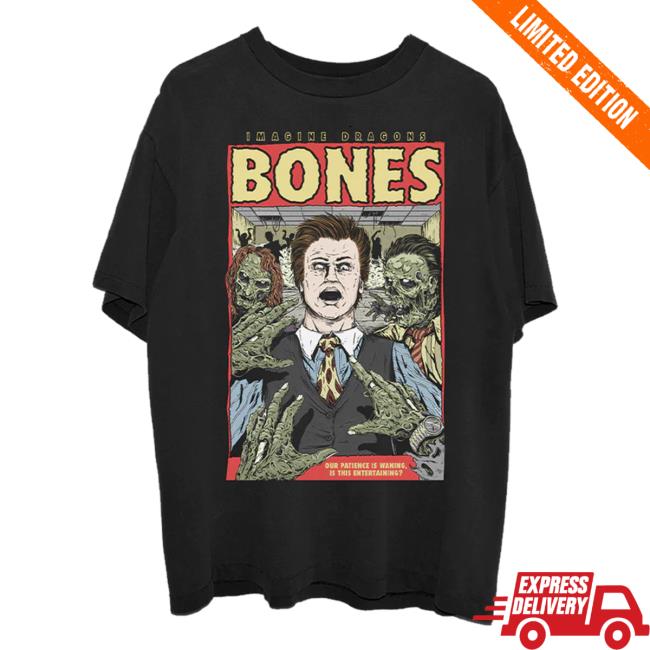 Official Imagine Dragons Apparel Store Merch Bones Illustrated Tshirt Imagine Dragons Shop