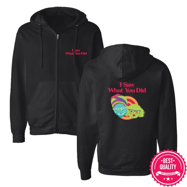 Official My Favorite Murder Merch Exactly Right Store I Saw What You Did: Pets Logo Zip-Front Crewneck