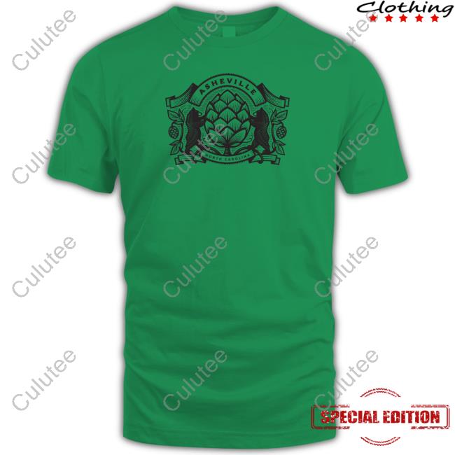 Sheville Merch Company Bear Hops Around Asheville Shirt