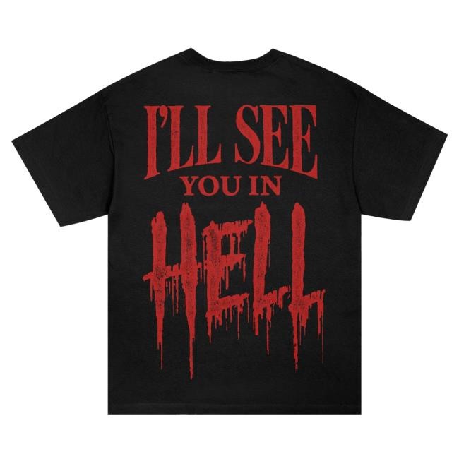 Official Motionless In White Merch Store I’ll See You In Hell Tshirt (Black)