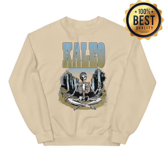 Official Kaleo Merch Shop | Meditating Skeleton Vitage Sweatshirts | Kaleo Clothing Apparel Officialkaleo