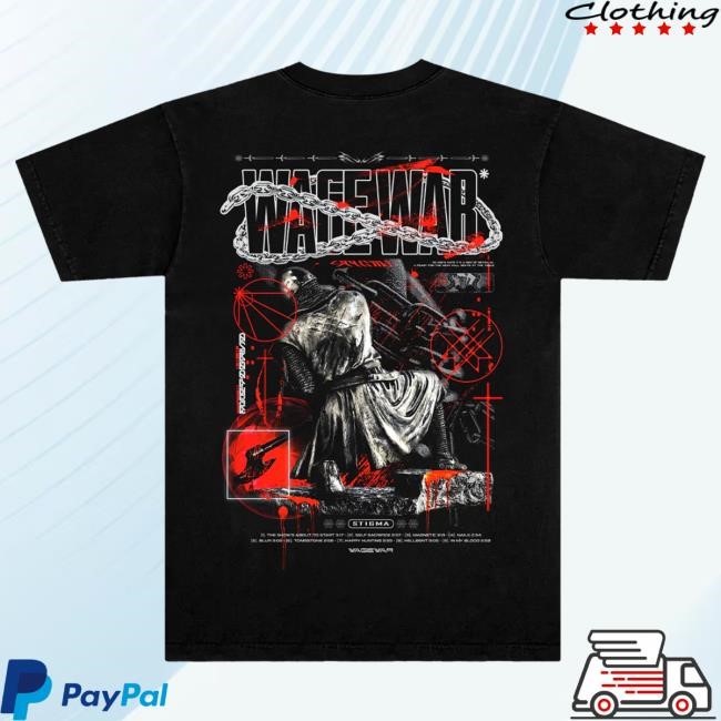 Official Wage War Merch Store Wage War Stigma Knight Hot Shirt (Black)