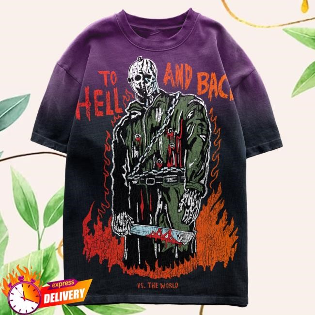 Official Warren Lotas Merch Shop Hell and Back Tshirt - Purple/Black
