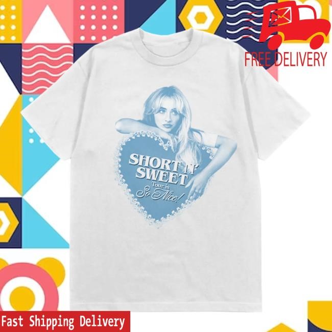 Short n' Sweet Tour Is So Nice Tee - Sabrina Carpenter Official Store