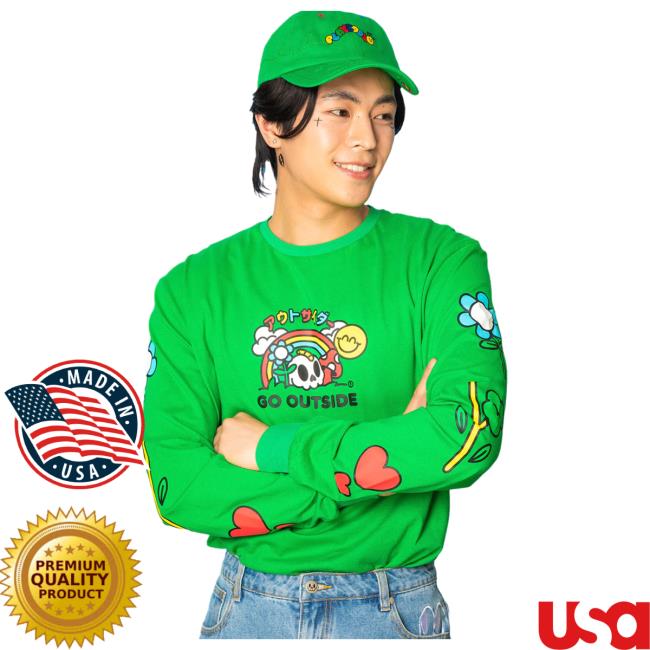 Official Shirtz Cool Merch The Outside Touch Grass! Long-Sleeve