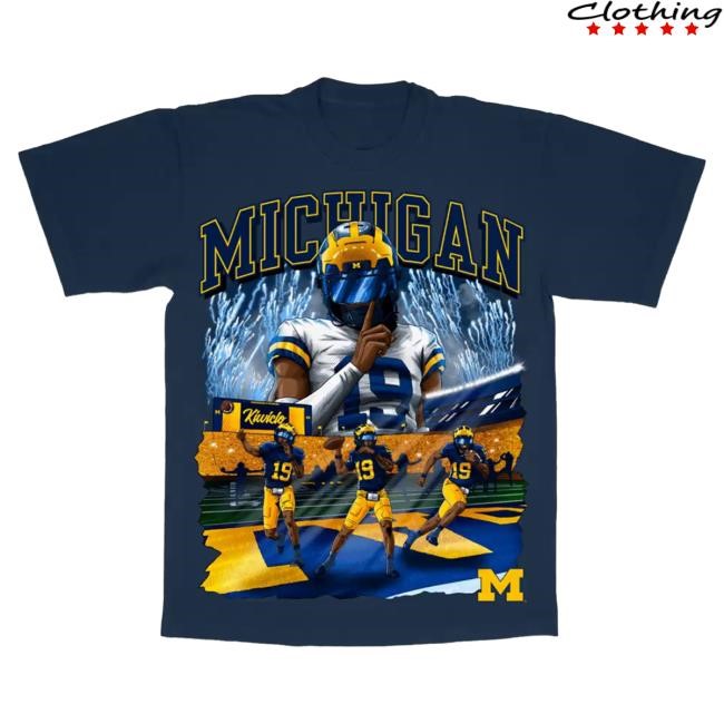 Official Kiwiclo X Bryce Underwood Bryce's Big House Navy T Shirt