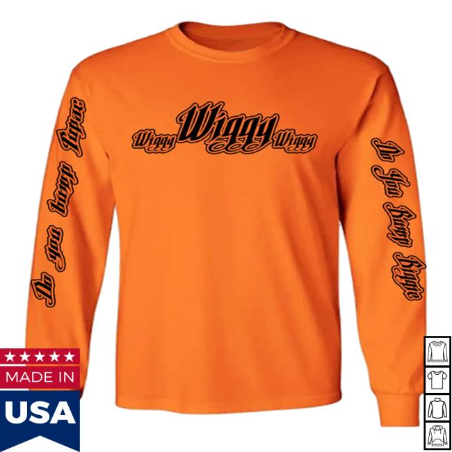 Official Wiggy Wiggy Dope House Records Neon Orange Longsleeve T Shirt