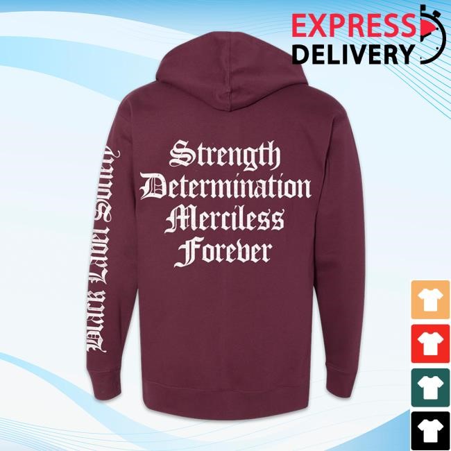 Stronger Than Death SDMF Maroon Hoodie Black Label Society Shop