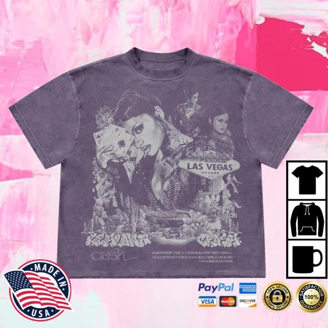 Official Kehlani Merch Store Kehlani Clothing Shop Tracklist Retro Shirt (Plum) Crash Collection