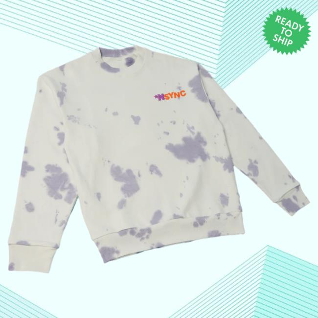 Official Nsync Apparel Clothing Store Shop Merch Nsync Logo The A Perfect Match Crew Tie Dye