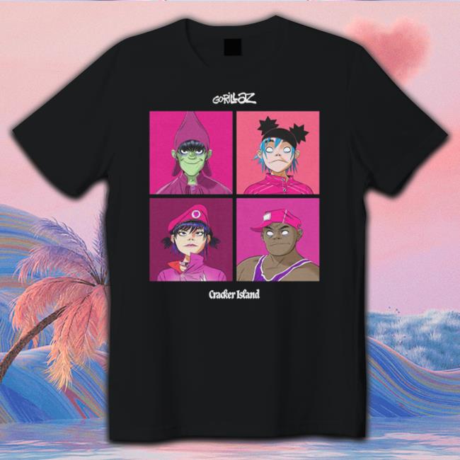 Coachella Shop Gorillaz Four Squares Long Sleeve
