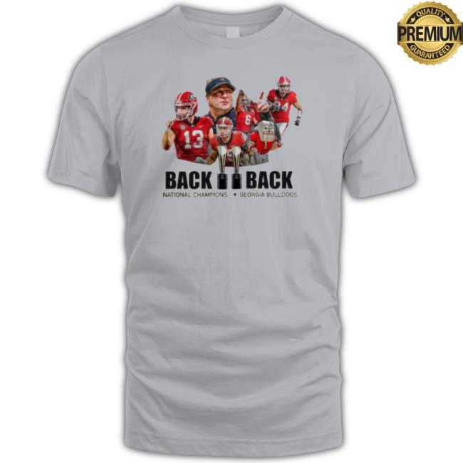 Georgia Bulldogs Back To Back National Champions Long Sleeve Shirt