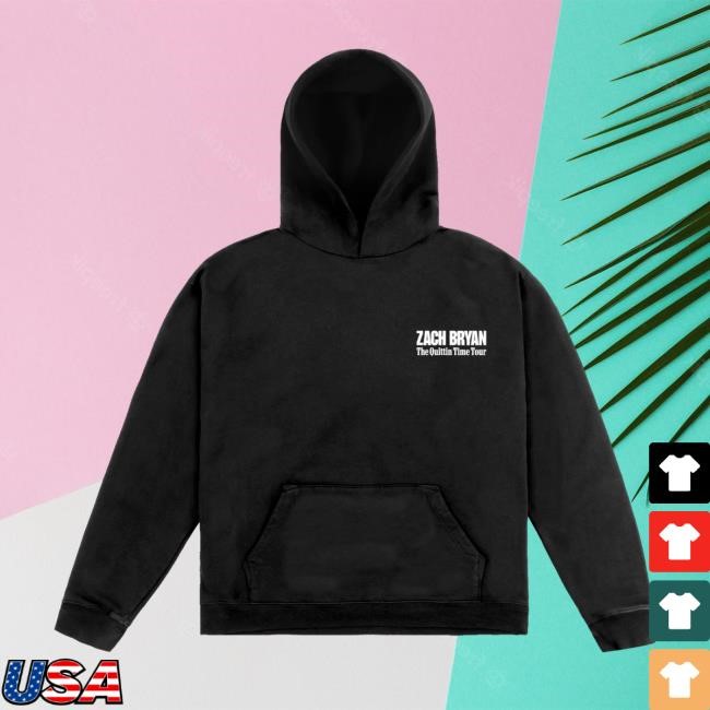 ZB Cowboy Hat Black Long Sleeve Hoodie Zach Bryan Shop