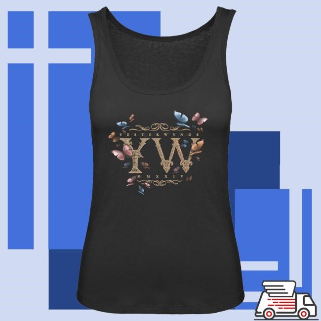 Official Backstage Rock Shop Nightwish Yesterwynde Butterfly, Women's Tank Top Attractive Shirt