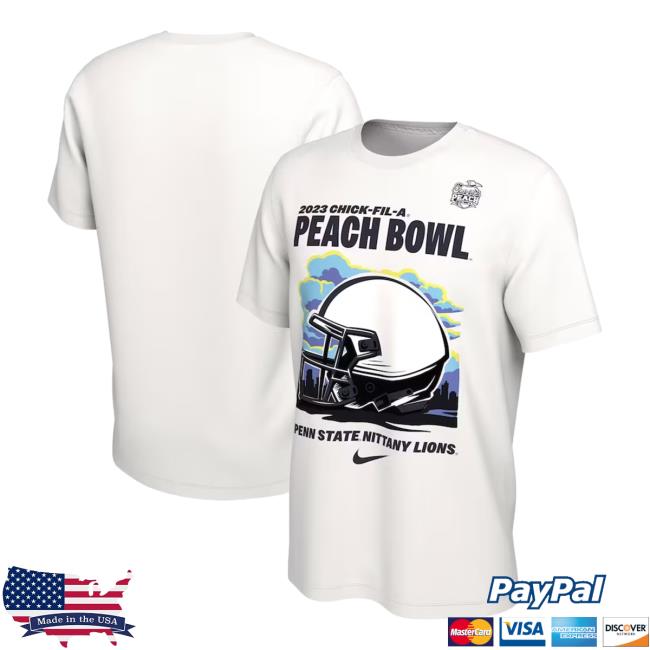 Penn State Nittany Lions 2023 Peach Bowl Illustrated Long Sleeved T Shirt