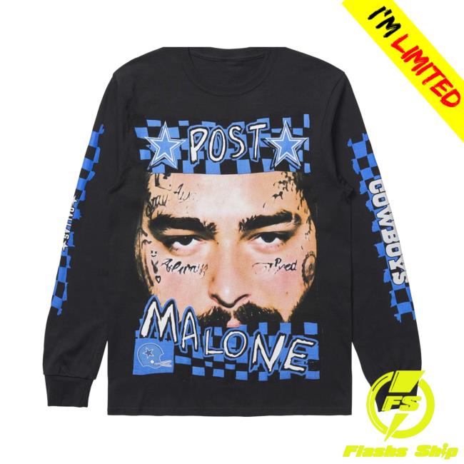 Official Post Malone collaborates on new line of Dallas Cowboys Sweatshirt