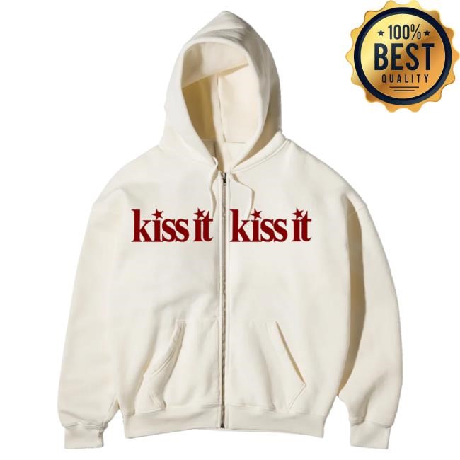 Official Renee Rapp Store Kiss It Zip Attractive Hoodie Reneé Rapp