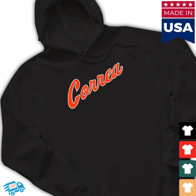 Official Carlos Correa New York Script Sweatshirt