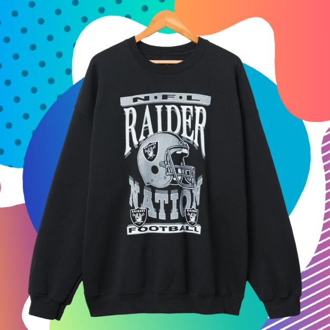 Official Junk Food Apparel Clothing Store Shop Junkfoodclothing Las Vegas Raiders Football Helmet Flea Market Sweaters