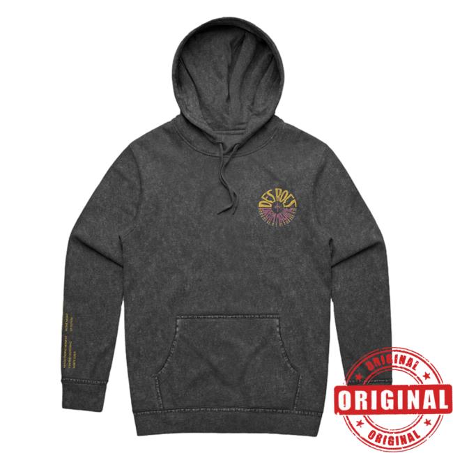 Official Sumerian Records Merch Des Rocs Dream Machine Mineral Wash Hooded Sweatshirt